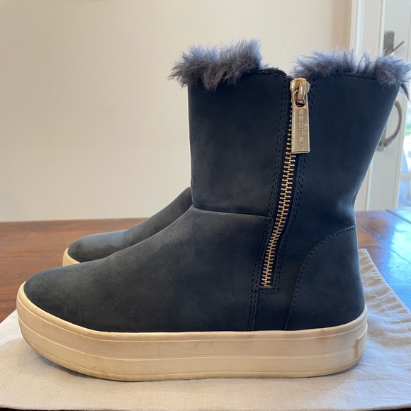 J/Slide Blue-ish grey waterproof suede boot Size 7 - Picture 7 of 7